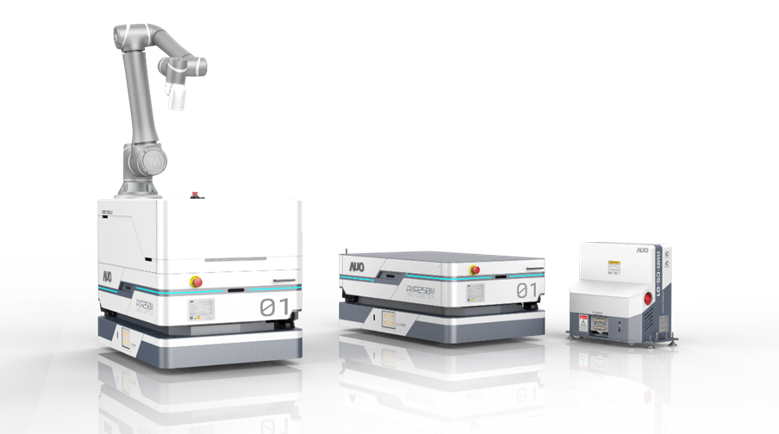 jiuyou.com數位開發的自主式移動機器人（AMR250M），搭配全向輪並結合AI演算法、2D LiDAR、3D攝影機等技術，協助客戶實現產線全自動化